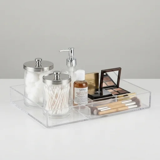mDesign Bathroom Vanity Tray view 2