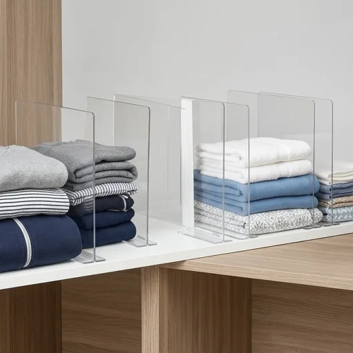 mDesign Closet Shelf Dividers