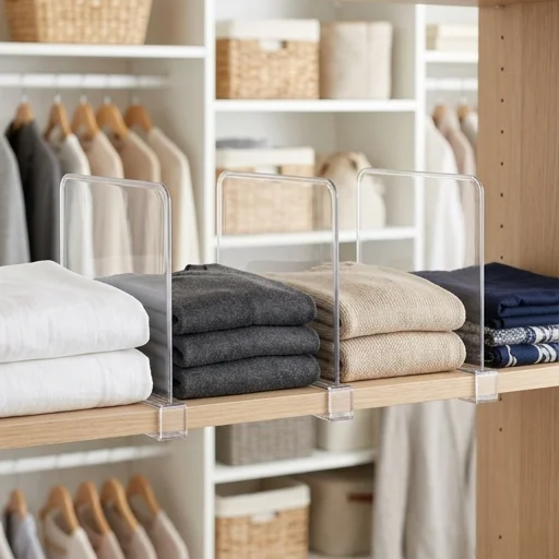 mDesign Closet Shelf Dividers view 2