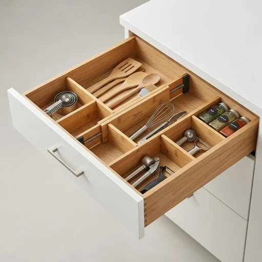 Spice Kitchen & Bath Adjustable Drawer Dividers view 3