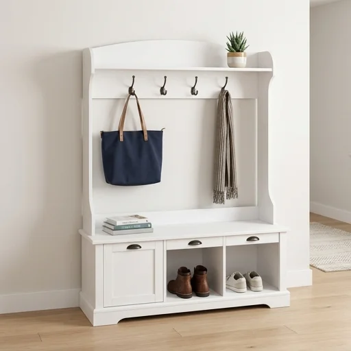 Prepac Entryway Storage Bench view 2