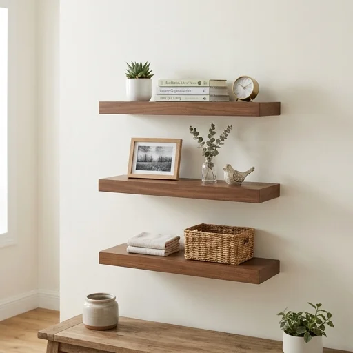 Greenco Floating Wall Shelves