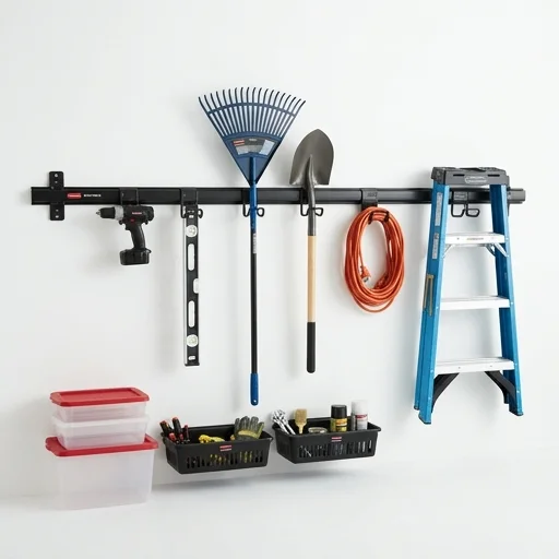 Rubbermaid FastTrack Garage Wall Storage System view 2