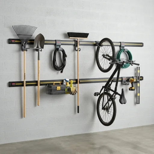Rubbermaid FastTrack Garage Wall Storage System view 3