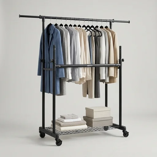 AmazonBasics Portable Garment Rack view 2