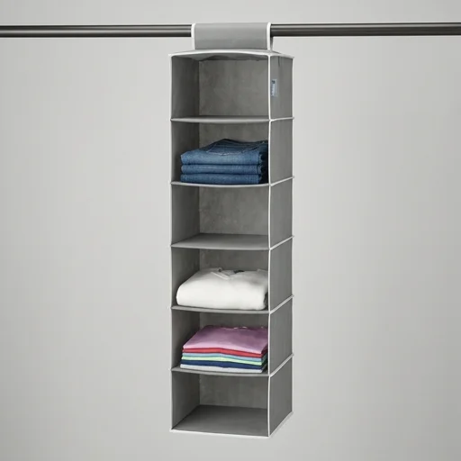 Whitmor 6-Shelf Hanging Closet Organizer view 2
