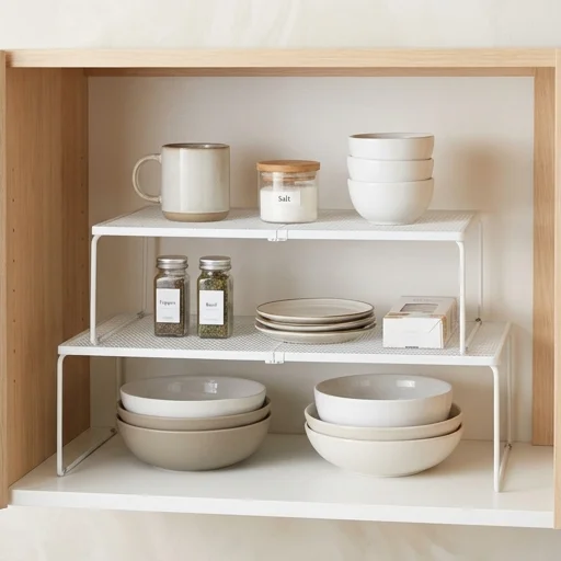 Simple Trending Kitchen Cabinet Organizer Shelf view 3