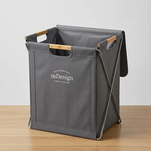 mDesign Foldable Laundry Basket