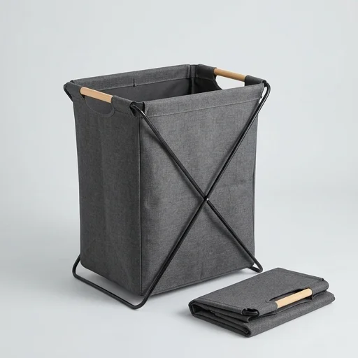 mDesign Foldable Laundry Basket view 2