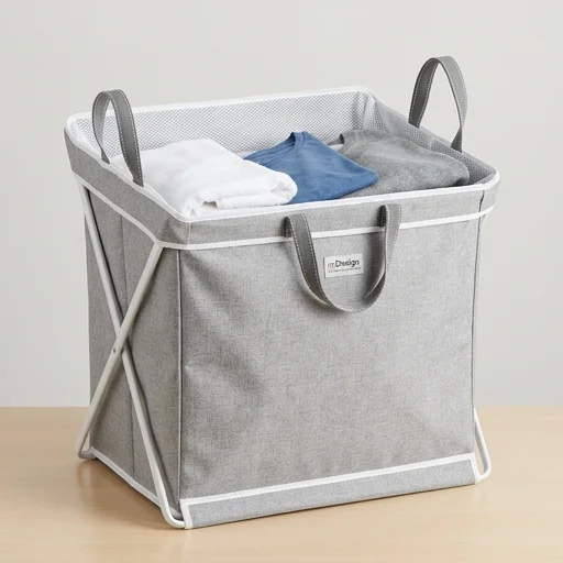 mDesign Foldable Laundry Basket view 3
