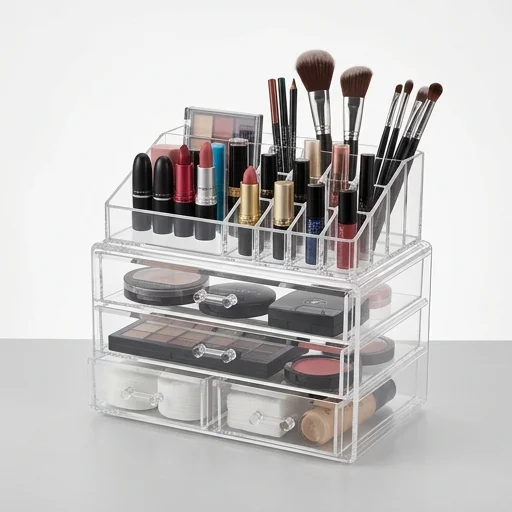 Sorbus Makeup Organizer Acrylic view 2