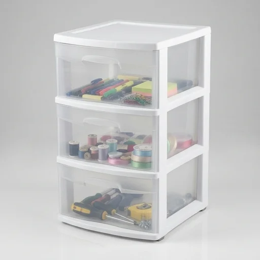 Sterilite 3-Tier Plastic Storage Drawers