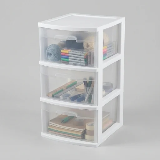 Sterilite 3-Tier Plastic Storage Drawers view 3