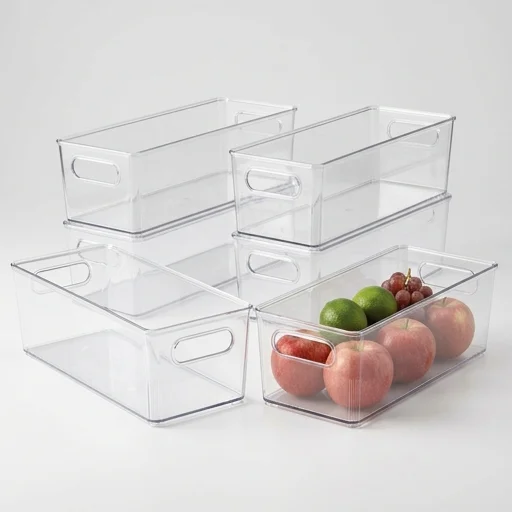 mDesign Refrigerator Storage Bins (Set of 4)