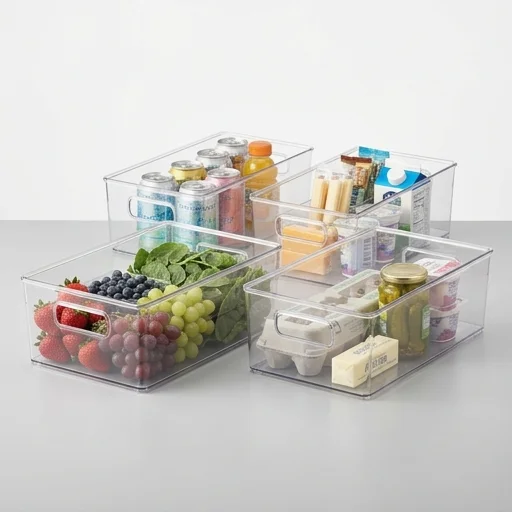 mDesign Refrigerator Storage Bins (Set of 4) view 2