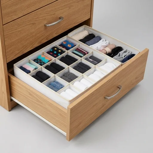 Sorbus Sock Organizer Drawer Dividers view 2