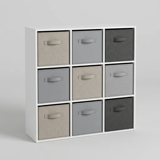 Honey-Can-Do 9-Cube Storage Organizer with Bins view 2