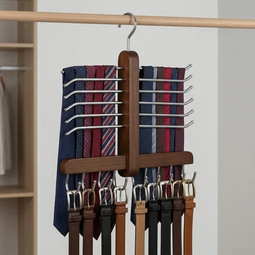 Simple Houseware Tie and Belt Organizer Rack