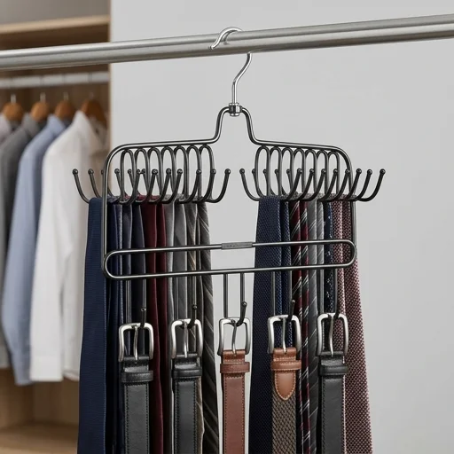 Simple Houseware Tie and Belt Organizer Rack view 2