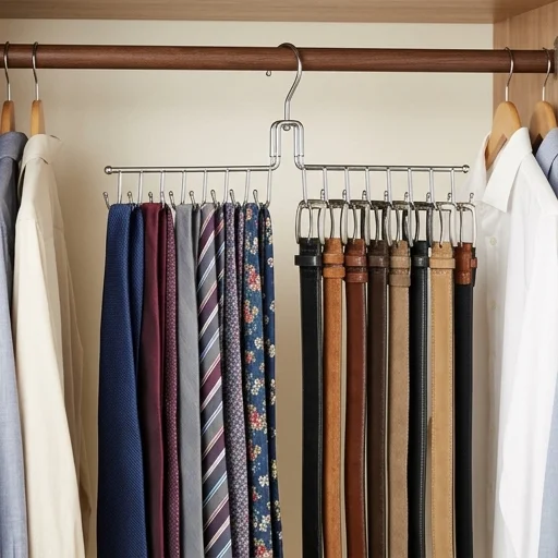 Simple Houseware Tie and Belt Organizer Rack view 3