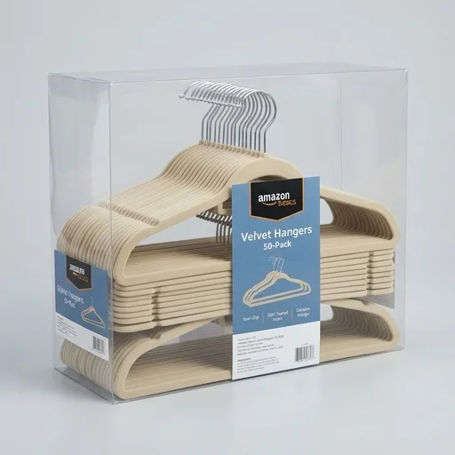 Amazon Basics Velvet Hangers, 50-Pack view 3