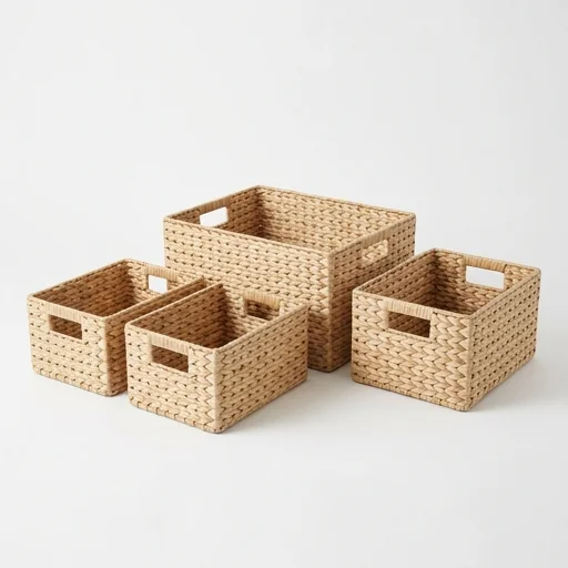 Seville Classics Wicker Storage Baskets